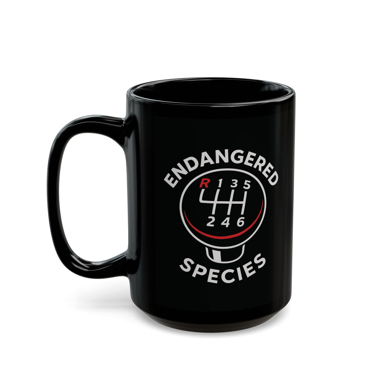 Endangered Species Stick Shift Mug mug - funny gift for car enthusiasts