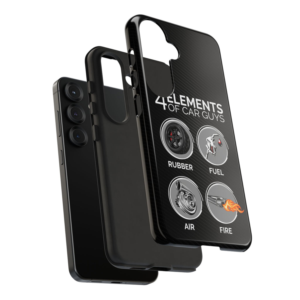 The 4 Elements of Car Guys Tough Phone Case | Funny Car Lover Gift
