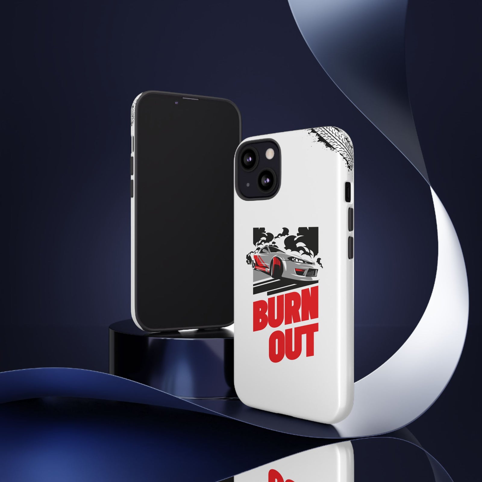 JDM Burnout Tough Car Phone Case - iPhone 13, glossy, lifestyle photo