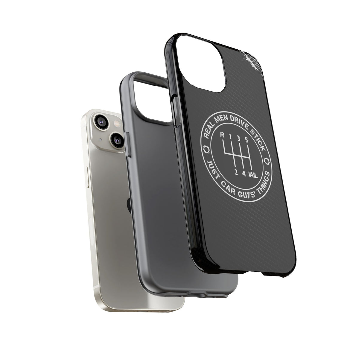 Real Men Drive Stick Manual Transmission Tough Phone Case | Car Guy Gift