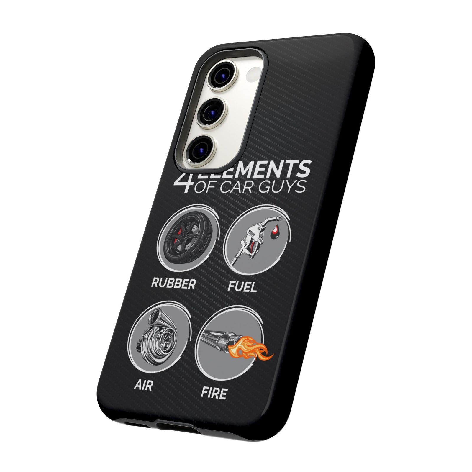 The 4 Elements of Car Guys Tough Phone Case | Funny Car Lover Gift