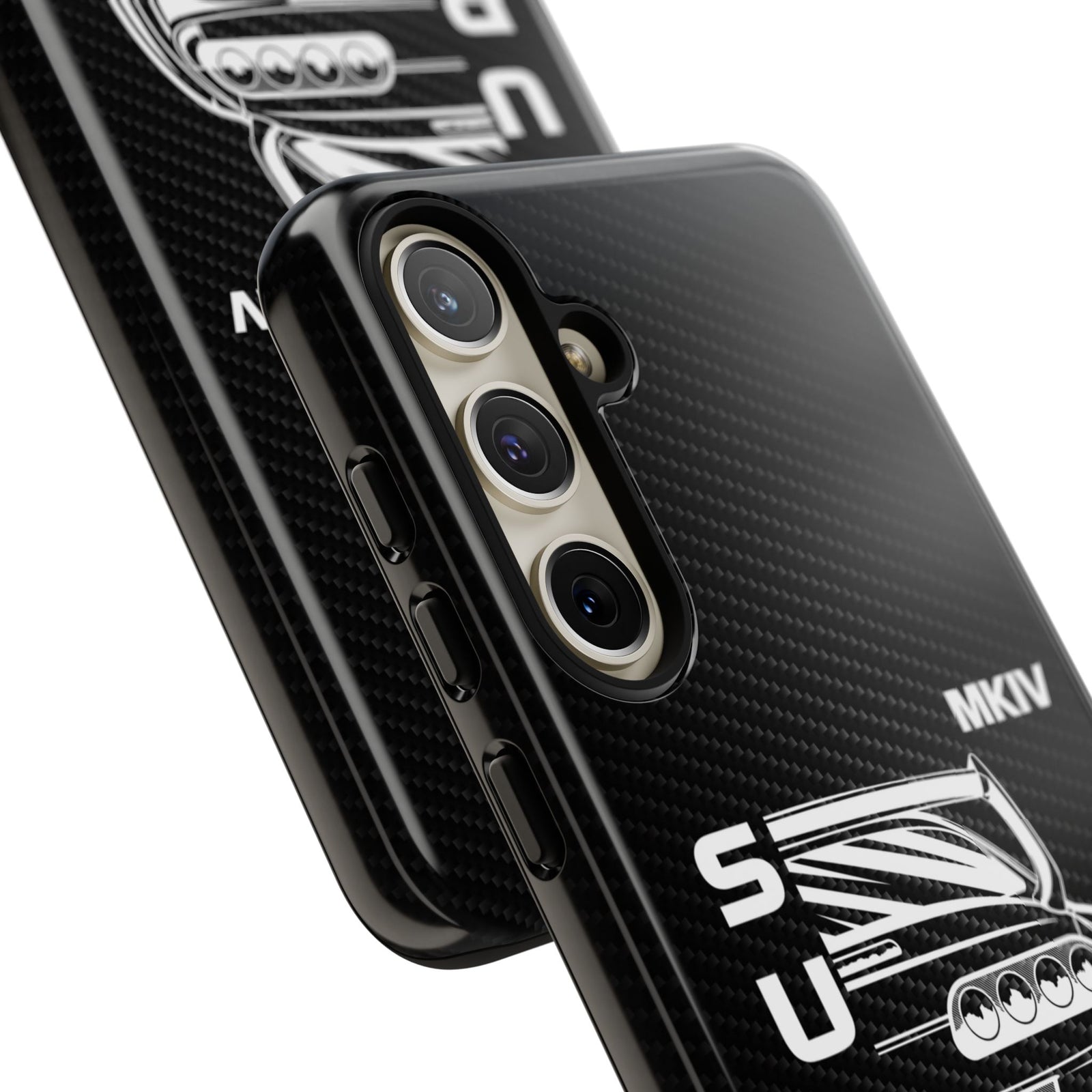 JDM Back View Tough Phone Case - Samsung Galaxy S24 Plus, glossy, camera cutout close-up