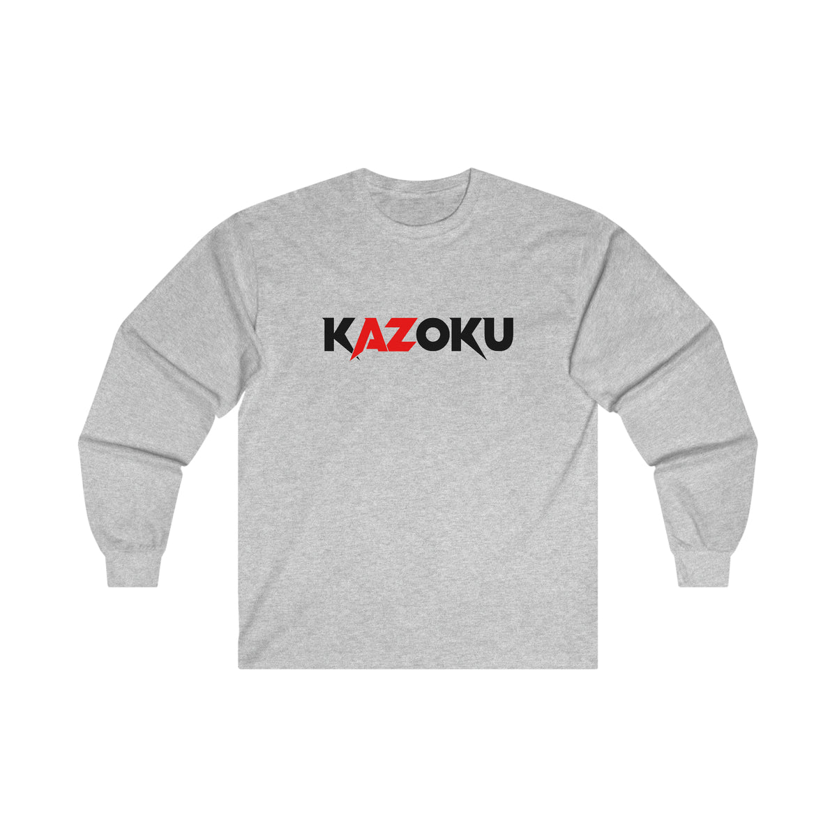 KAZOKU Long Sleeve Tee Red - Design 2