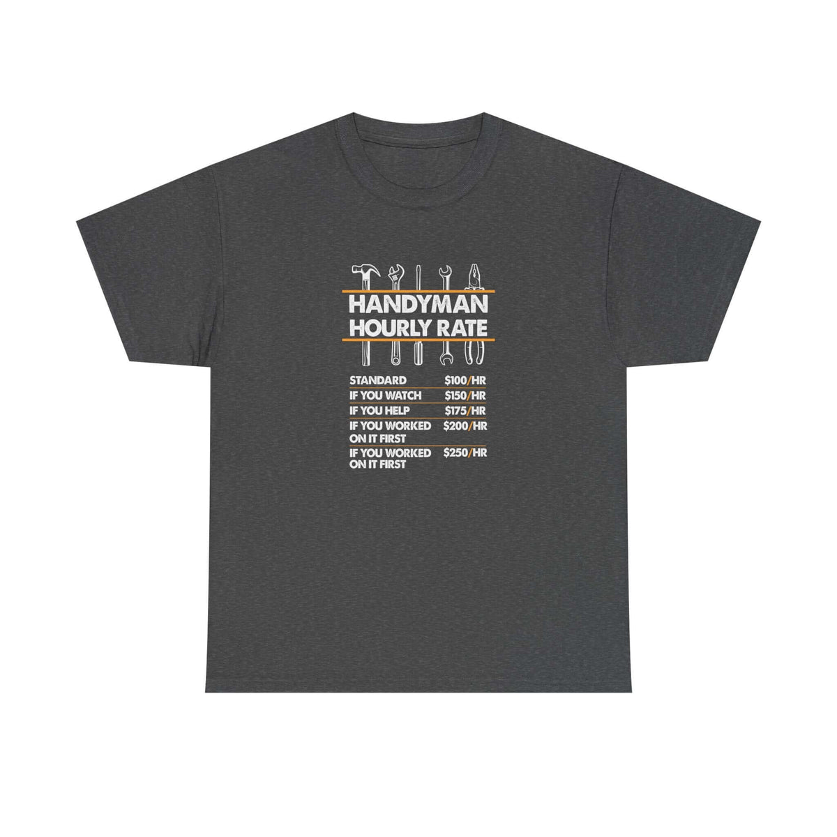 Handyman Hourly Rate T-Shirt t-shirt design - car lover gift