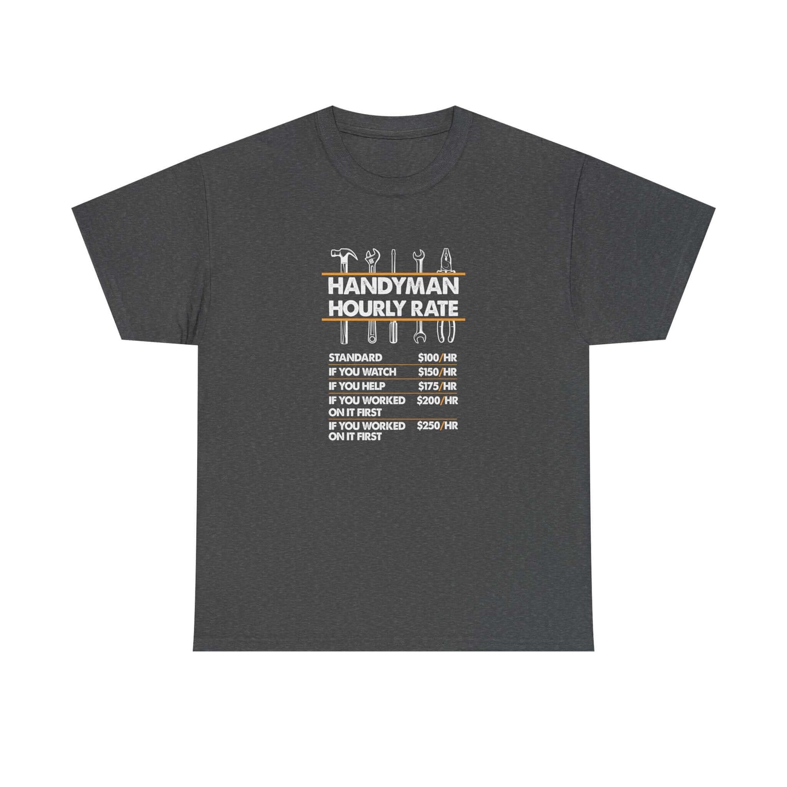 Handyman Hourly Rate T-Shirt t-shirt design - car lover gift