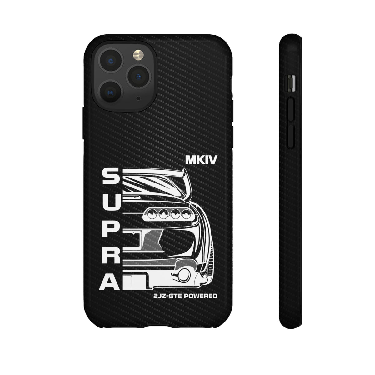 JDM Back View Tough Phone Case - iPhone 11 Pro, glossy, front and side view