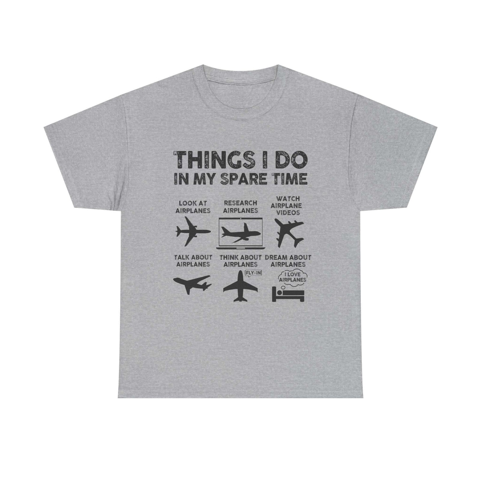 Things I Do in My Spare Time Aviation t-shirt - funny pilot gift