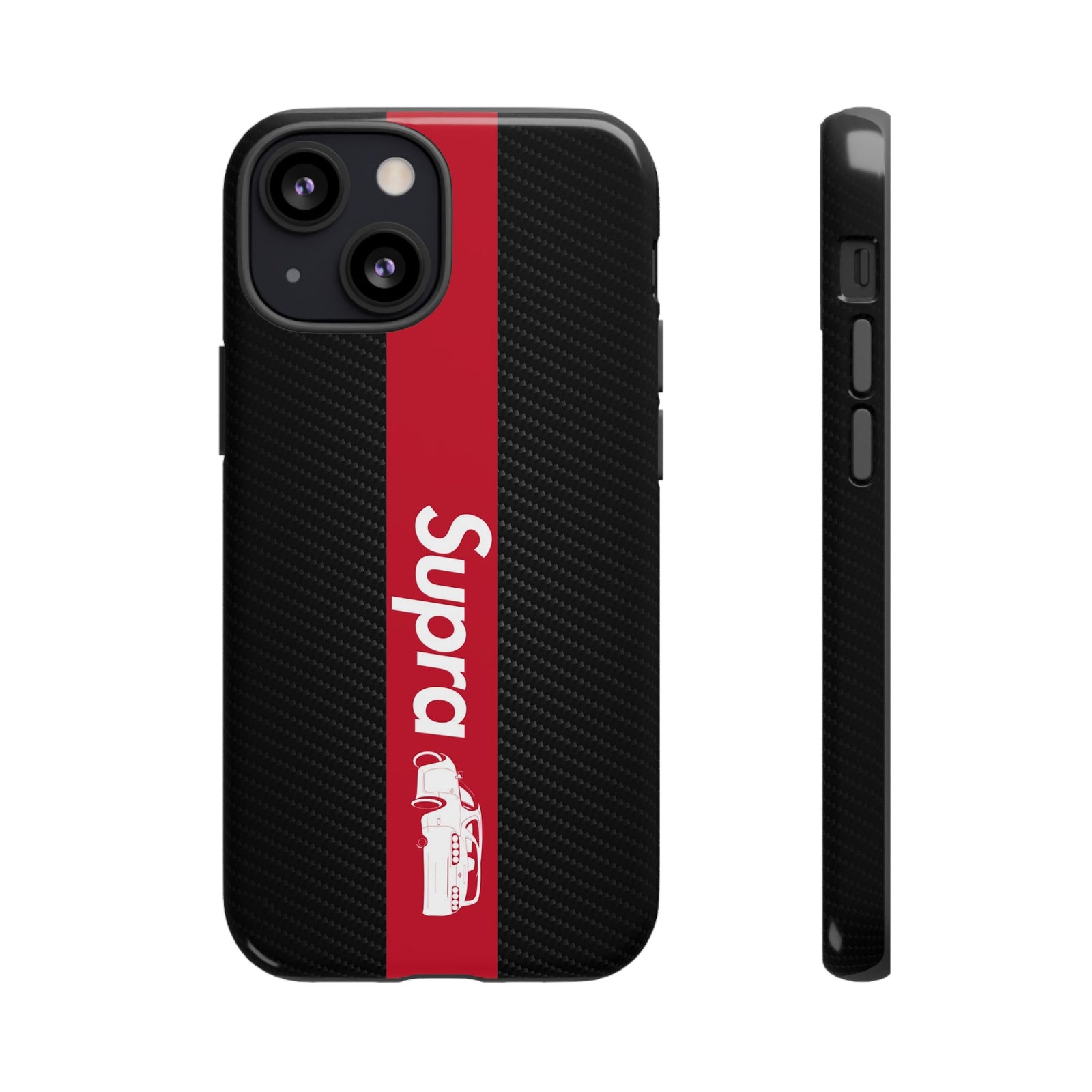 JDM Style Design Tough Phone Case - iPhone 13 Mini, glossy, front and side view