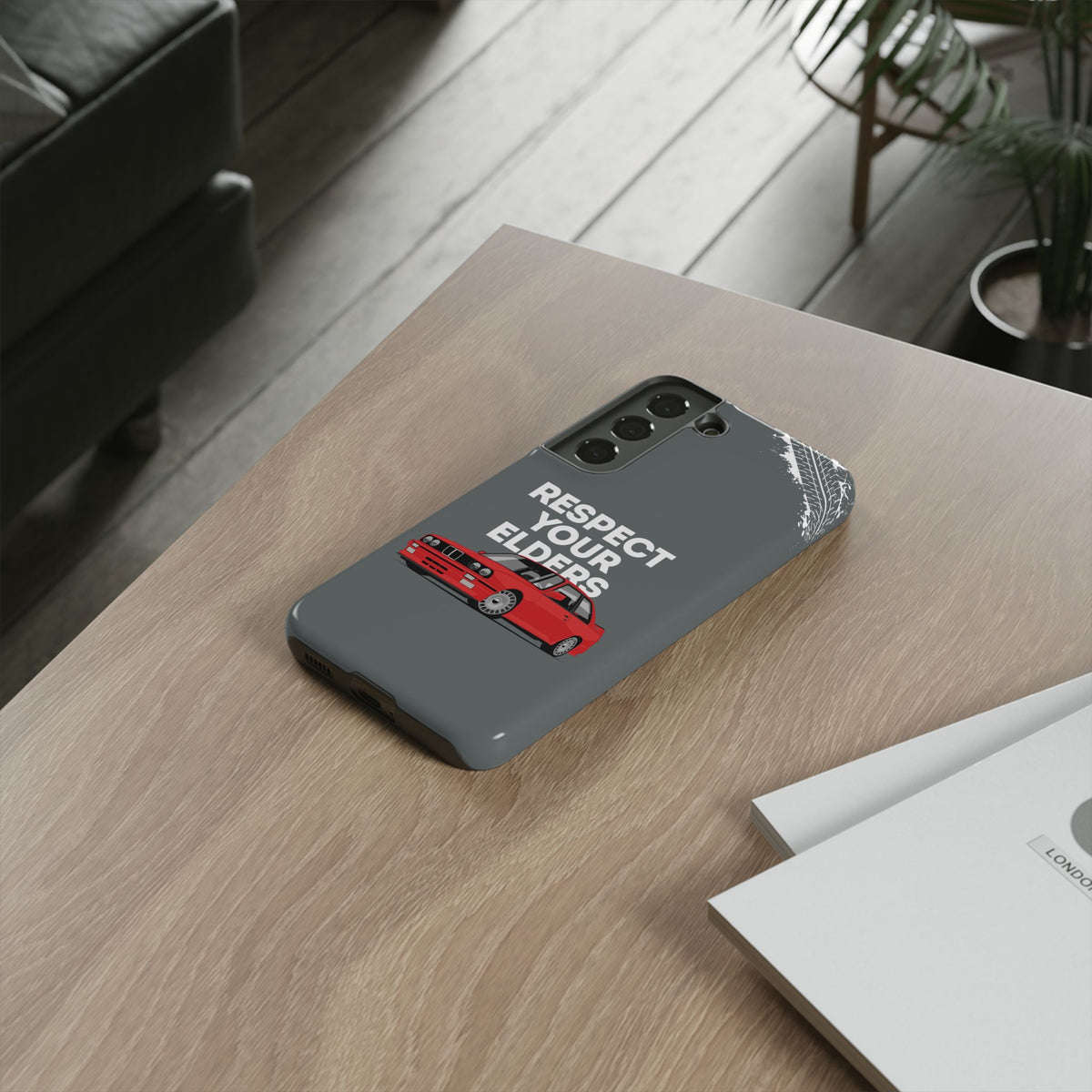E30 M3 Respect Your Elders Tough Phone Case | Classic Car Guy Gift