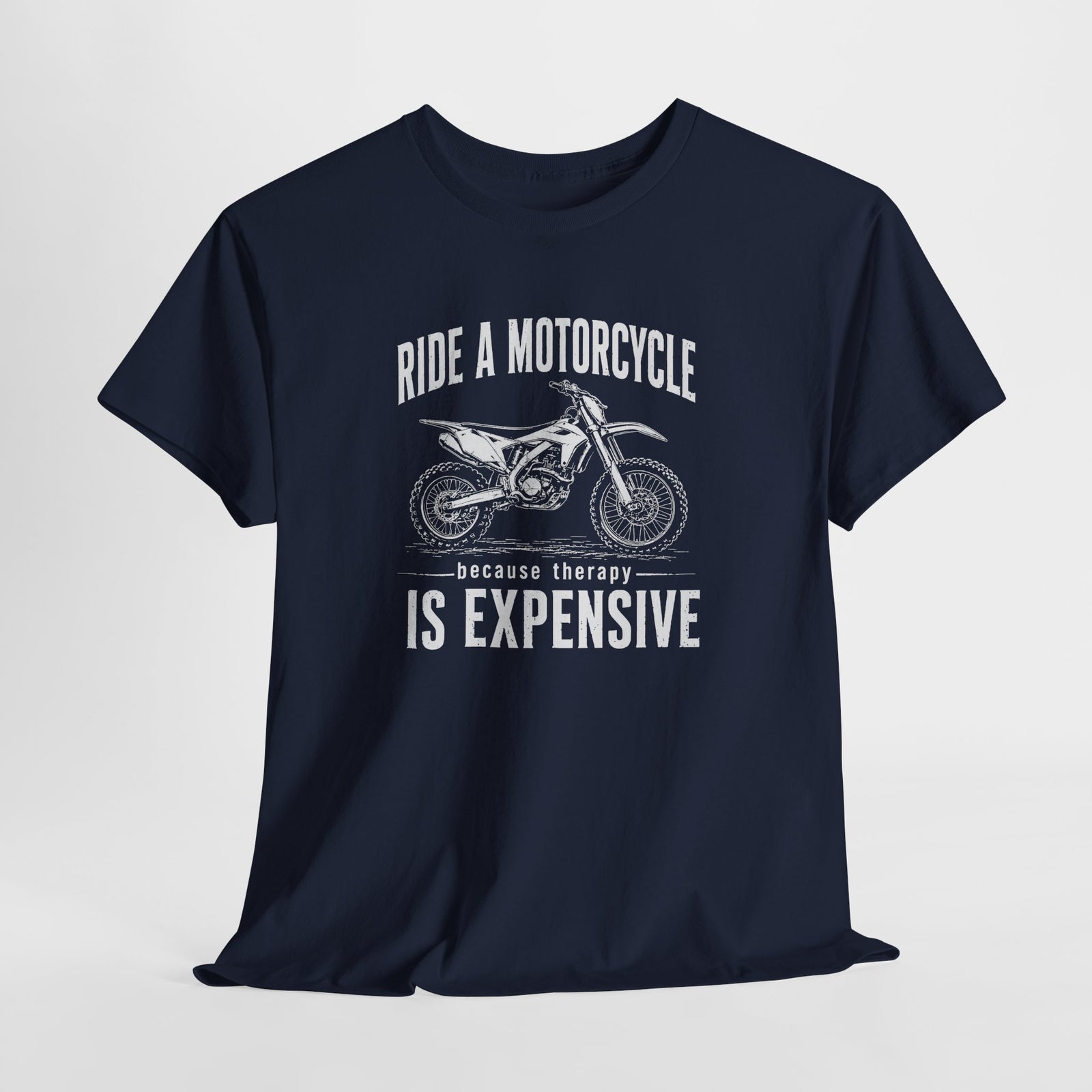 Dirt bike t-shirt folded flat lay
