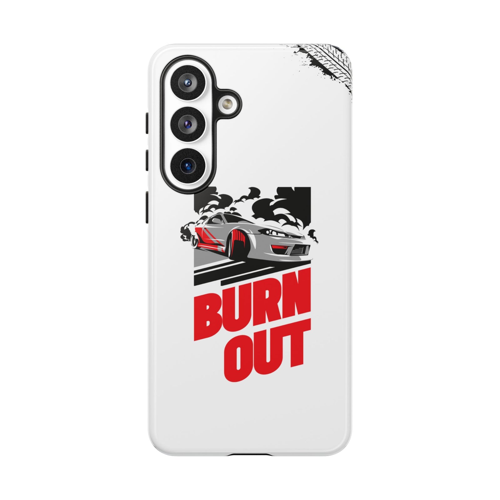 JDM Burnout Tough Car Phone Case - Samsung Galaxy S26 Plus, glossy, front view
