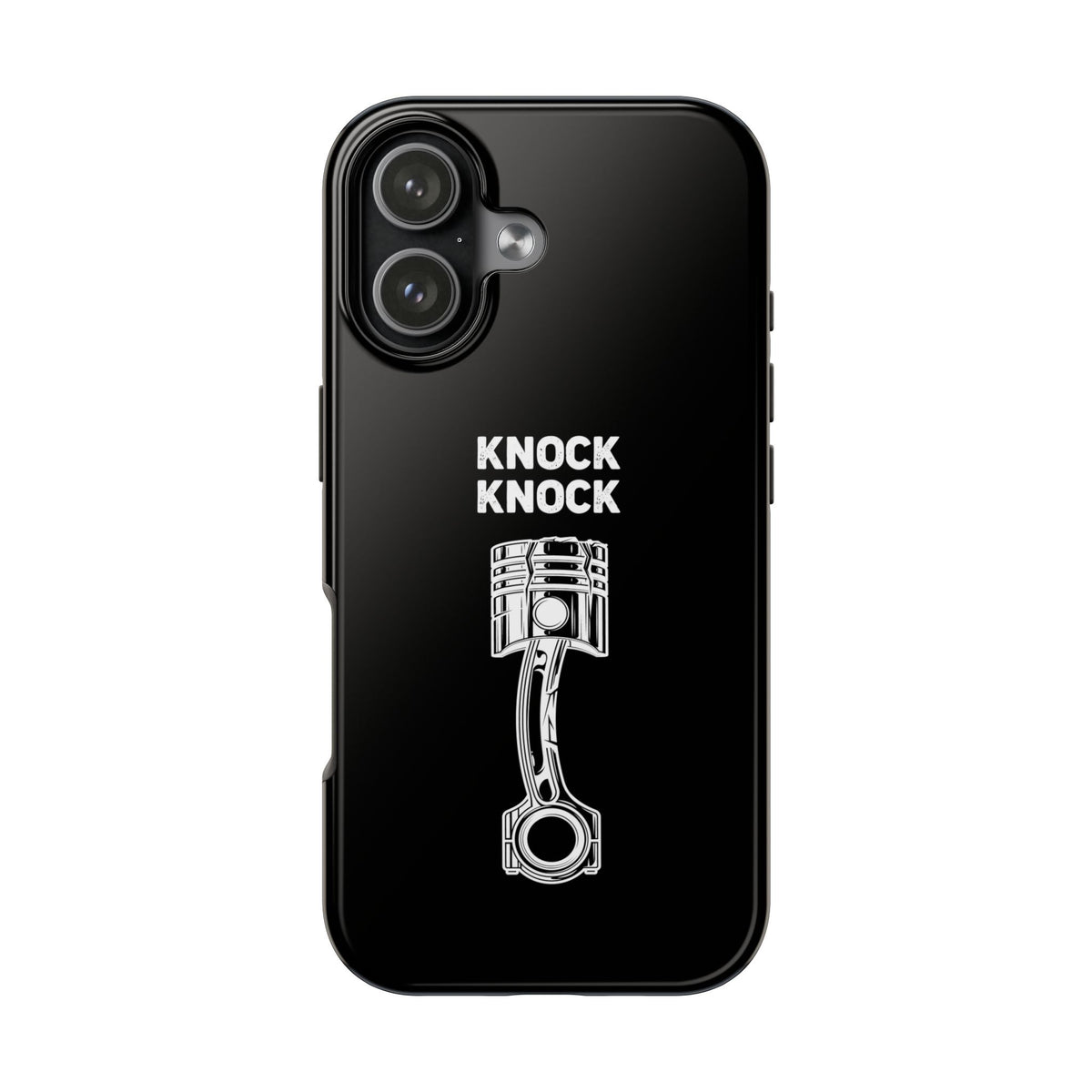 Knock Knock Broken Piston Phone Case | Funny Mechanic Car Guy Gift