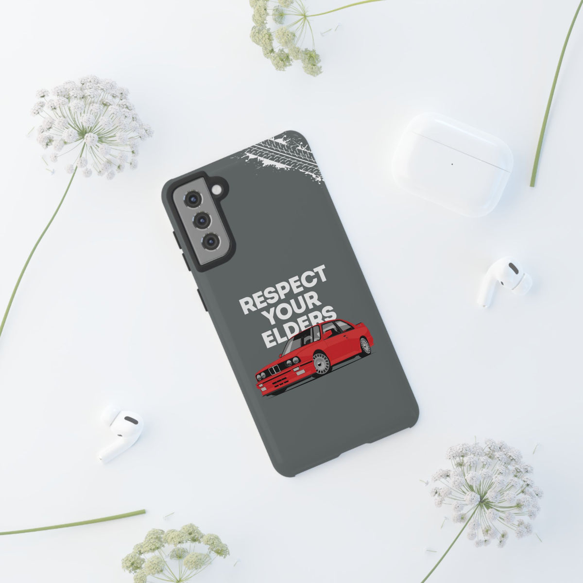 E30 M3 Respect Your Elders Tough Phone Case | Classic Car Guy Gift