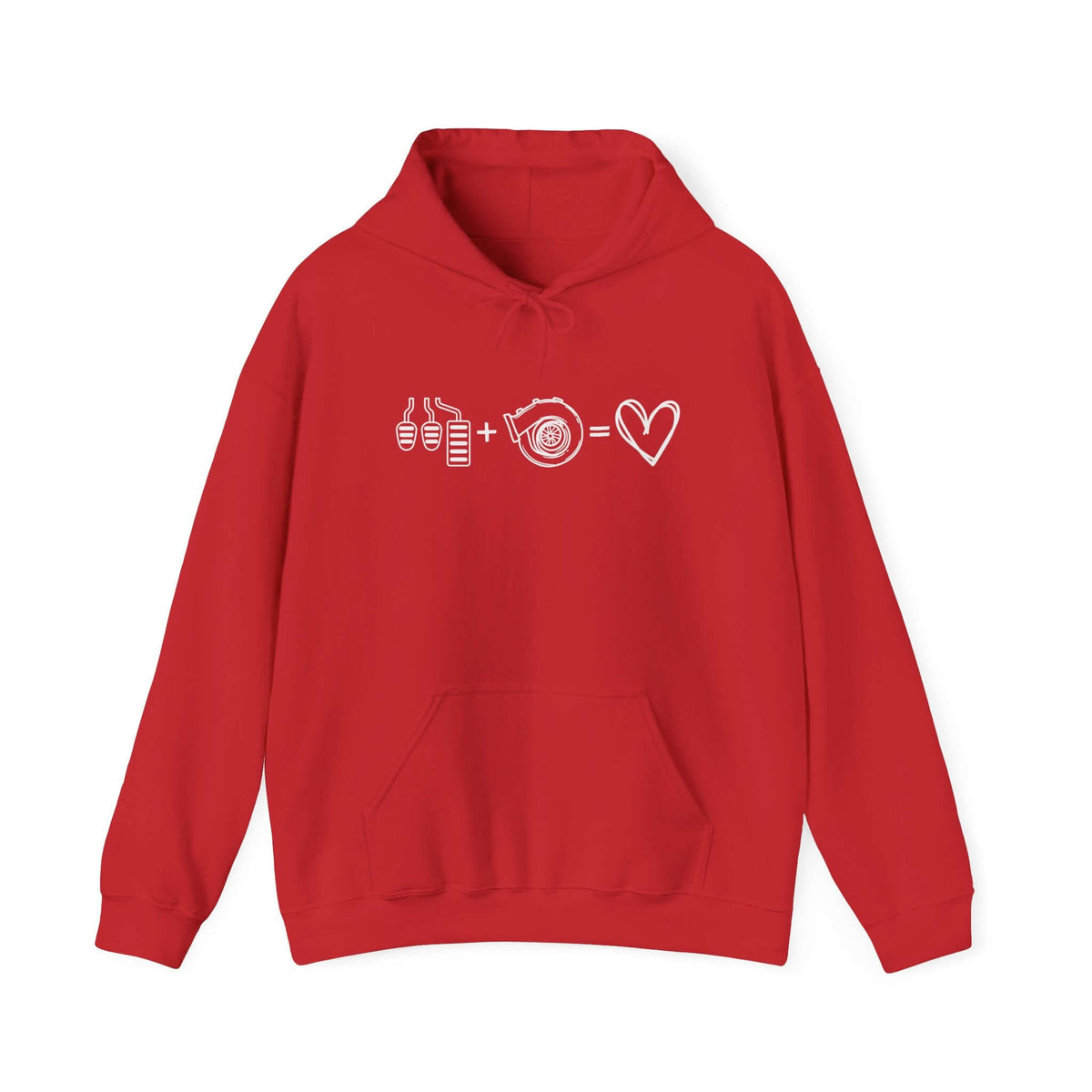 3 Pedals Plus Turbo Equals Love hoodie - JDM car guy gift