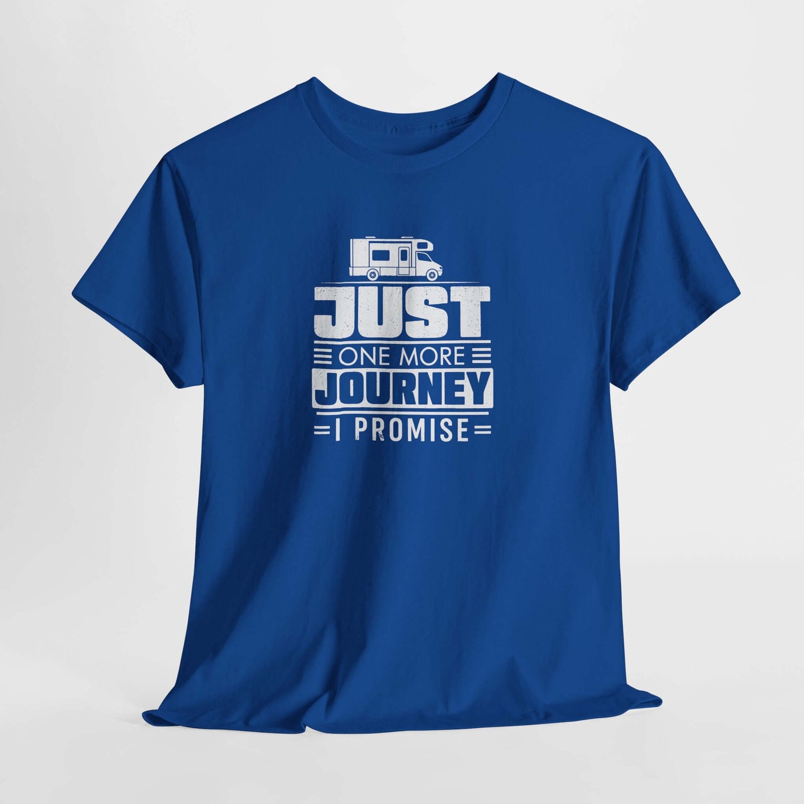 Just One More Journey shirt closeup print | RV travel humor tee | 365CarMods