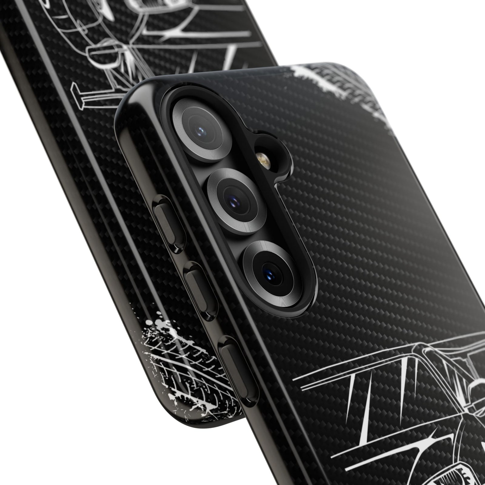 JDM Legends Never Die Tough Phone Case - Samsung Galaxy S25, glossy, camera cutout close-up
