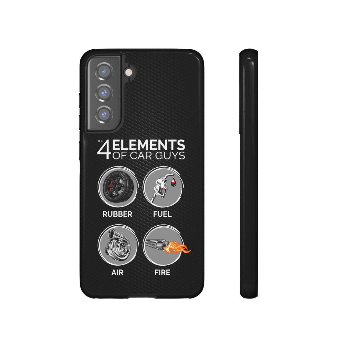 The 4 Elements of Car Guys Tough Phone Case | Funny Car Lover Gift