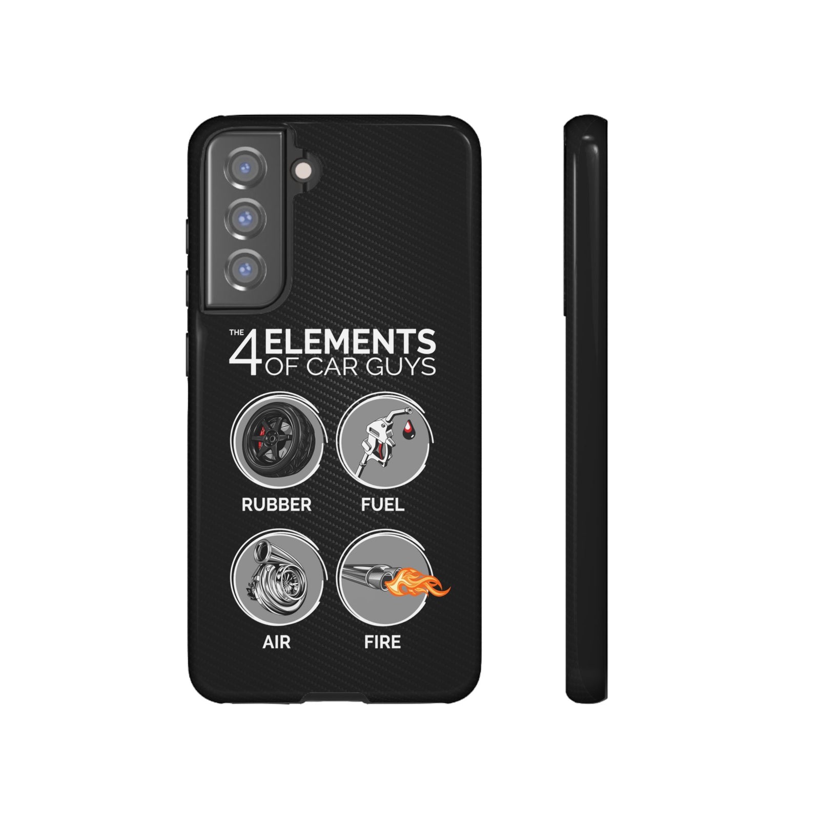 The 4 Elements of Car Guys Tough Phone Case | Funny Car Lover Gift