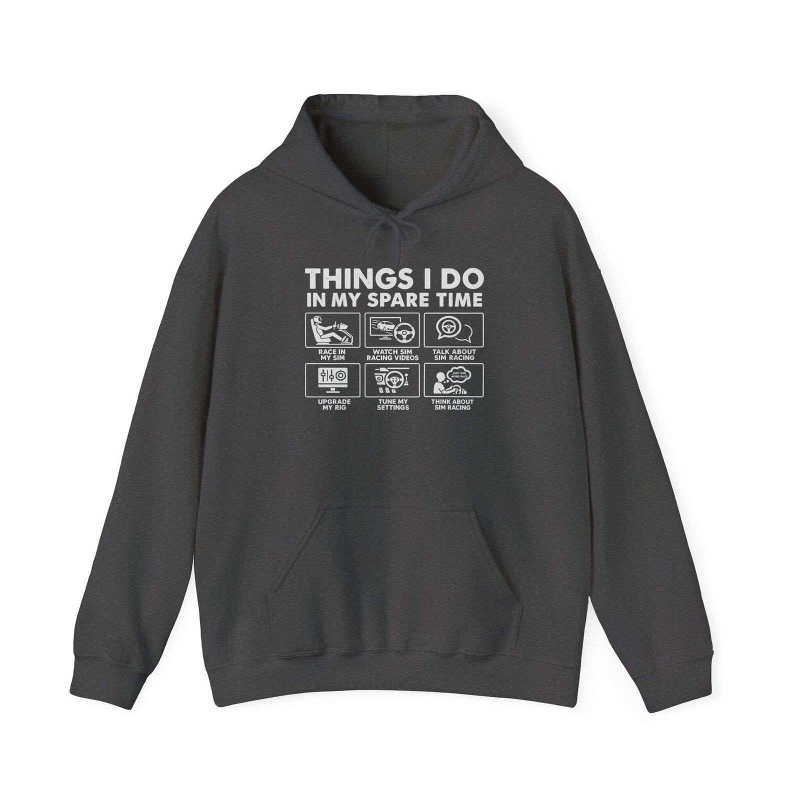 Sim Racing Hoodie - Things I Do In My Spare Time sim racer gift