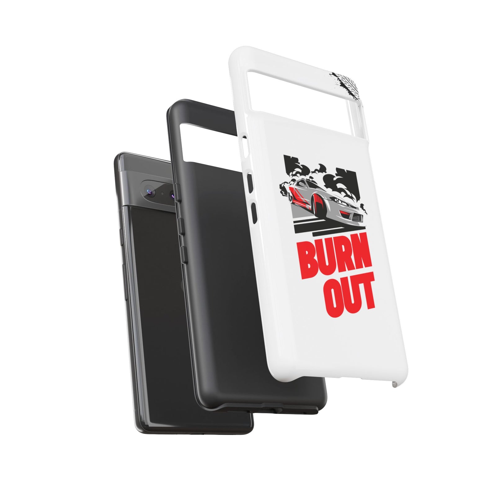 JDM Burnout Tough Car Phone Case - Google Pixel 7, glossy, dual-layer protection