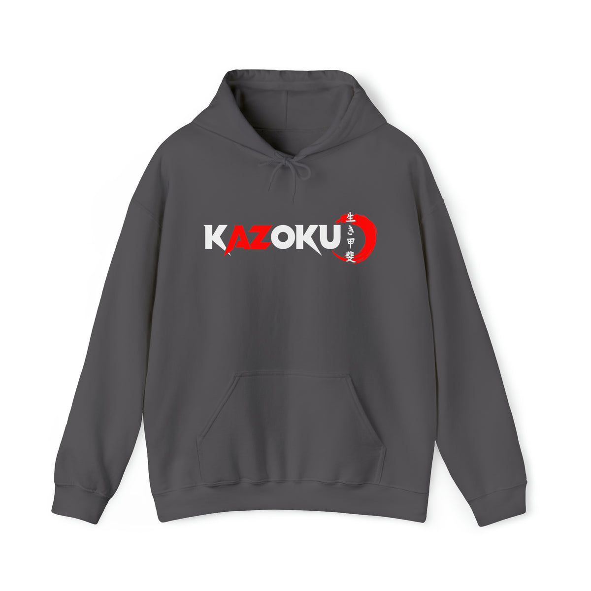 KAZOKU Hoodie Red - Design 1