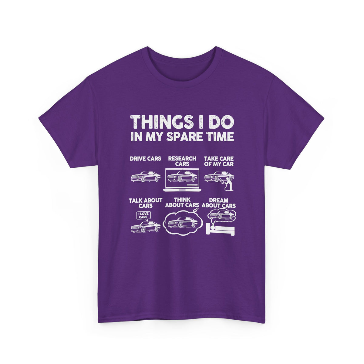 Things I Do in My Spare Time T-Shirt | Car Guy Gift