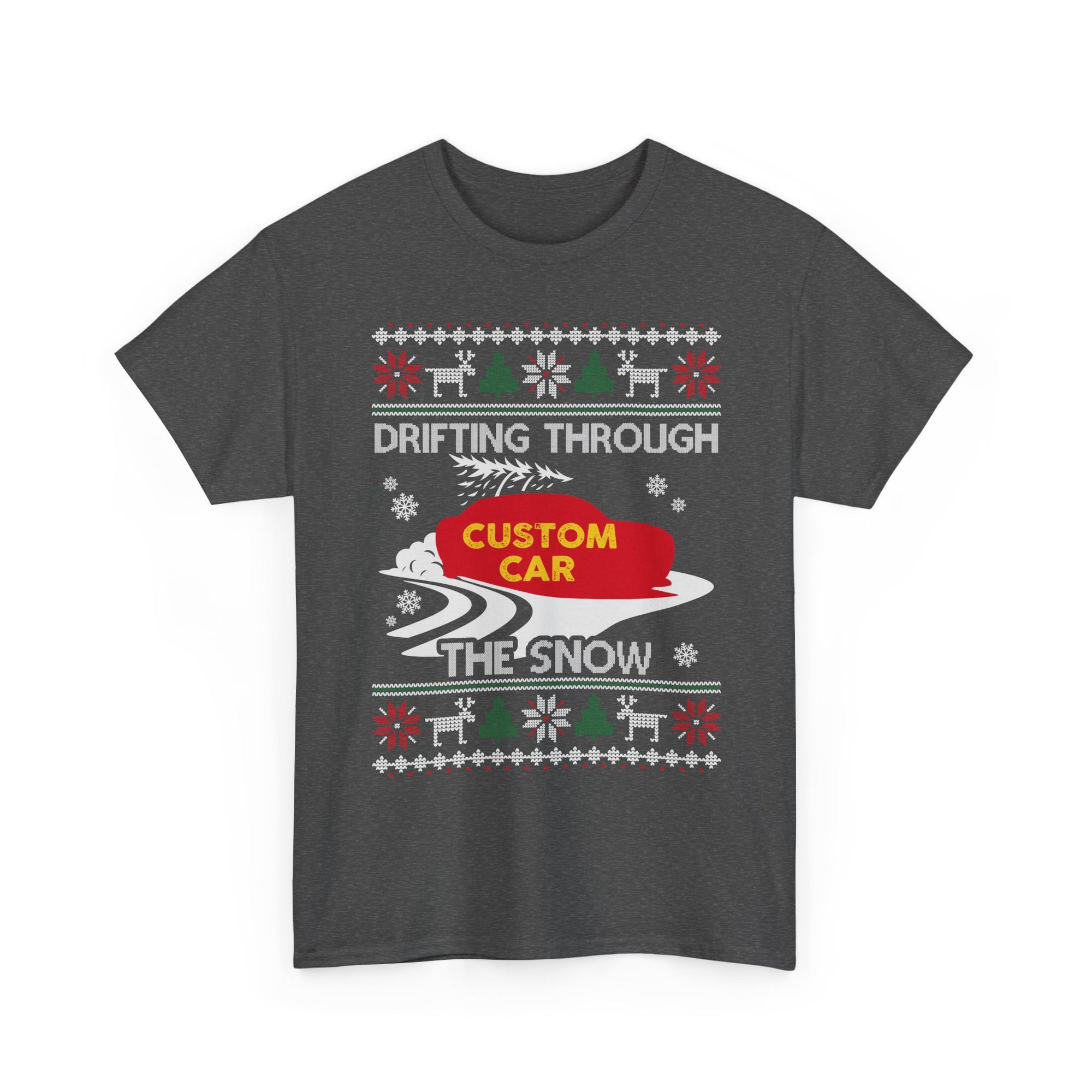 Custom Drift Car Christmas T-Shirt