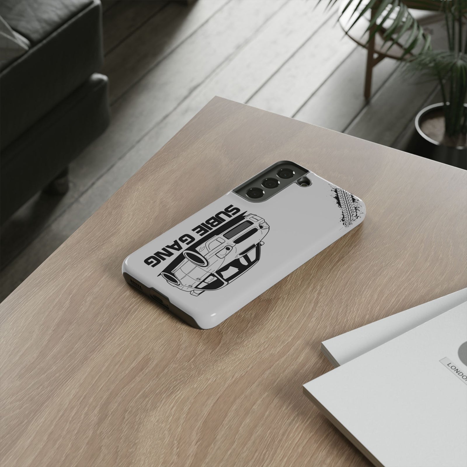 JDM Gang Tough Phone Case - Samsung Galaxy S22, glossy, lifestyle photo