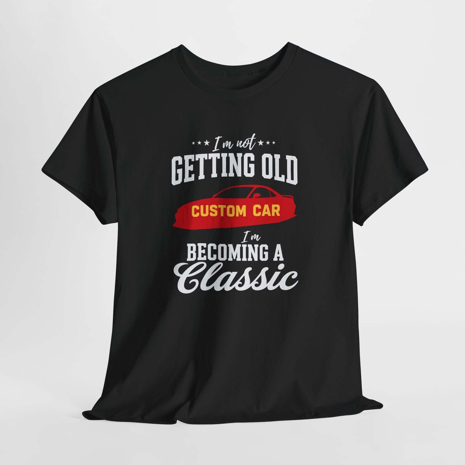 Becoming a Classic car t-shirt charcoal | Funny car birthday gift tee | 365CarMods