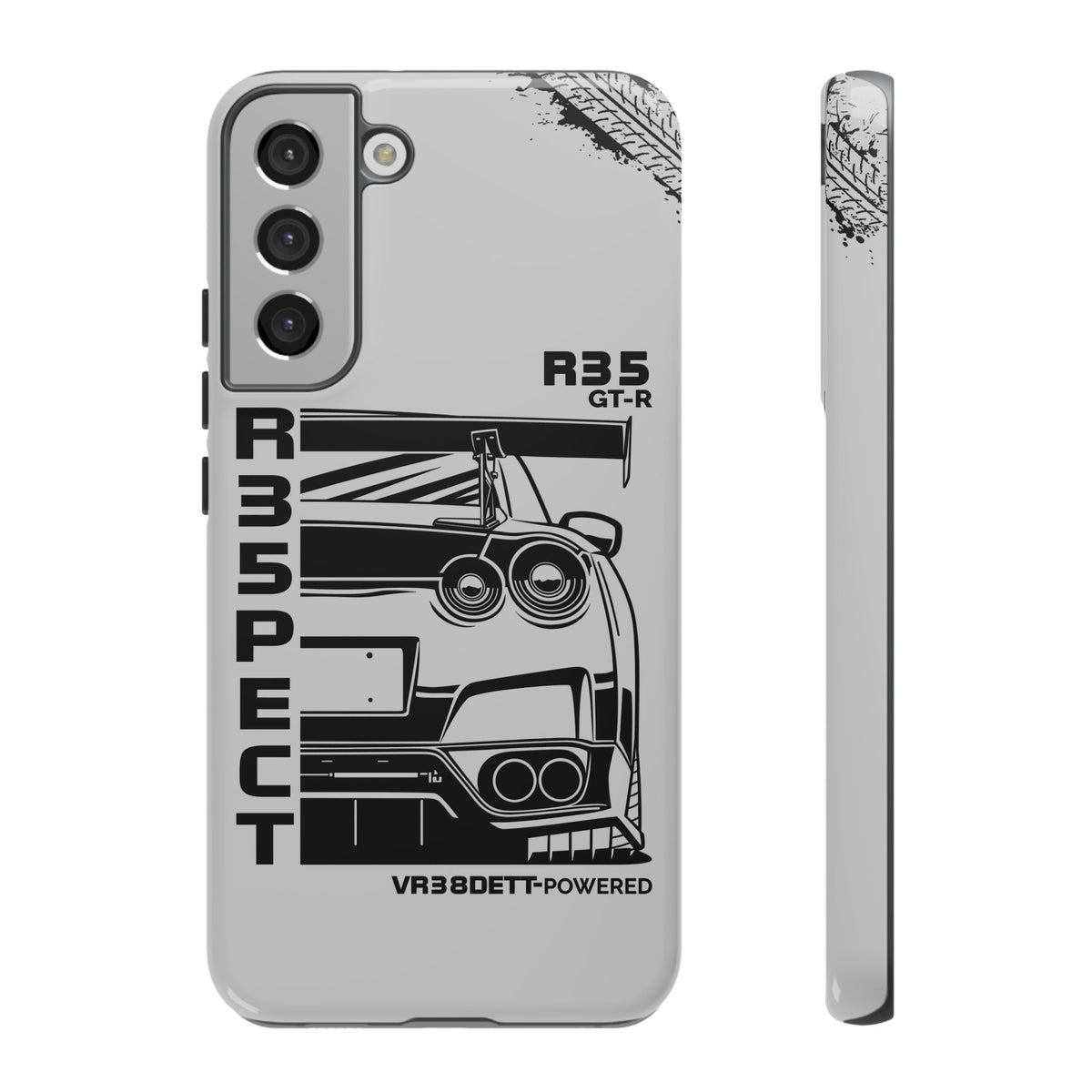 JDM Front View Tough Phone Case - Samsung Galaxy S22 Plus, glossy, front and side view