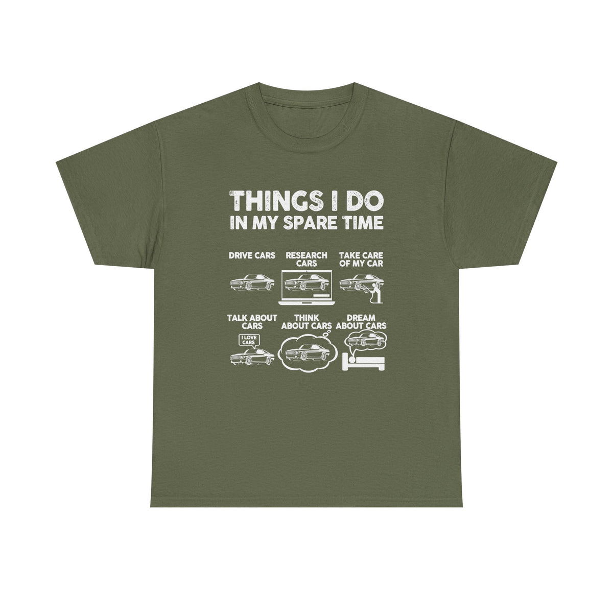 Things I Do in My Spare Time T-Shirt | Car Guy Gift