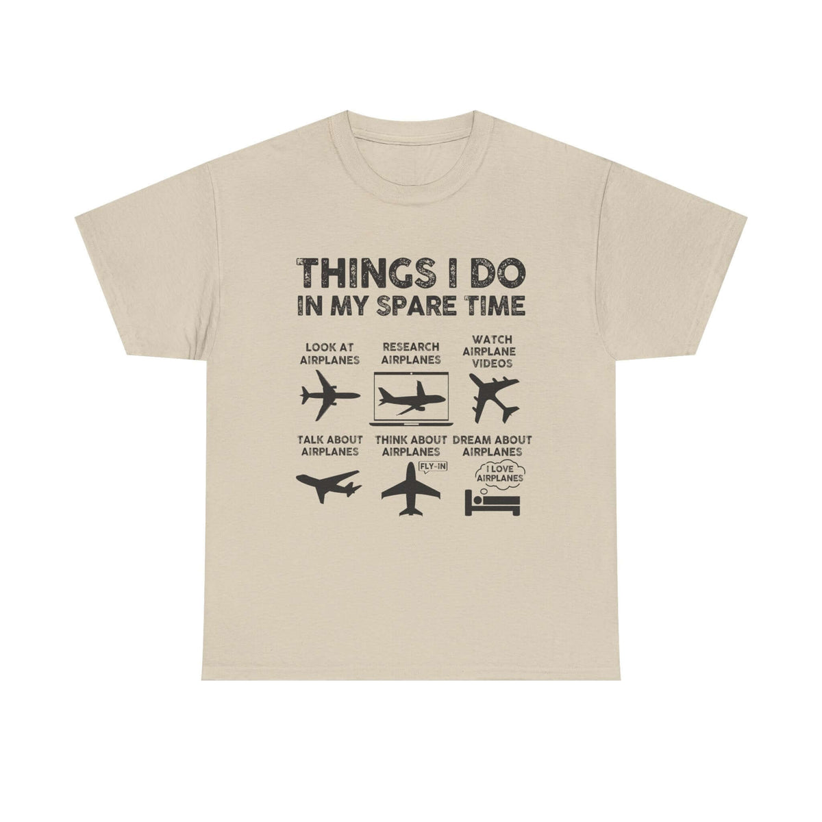 Things I Do in My Spare Time Aviation t-shirt - funny pilot gift