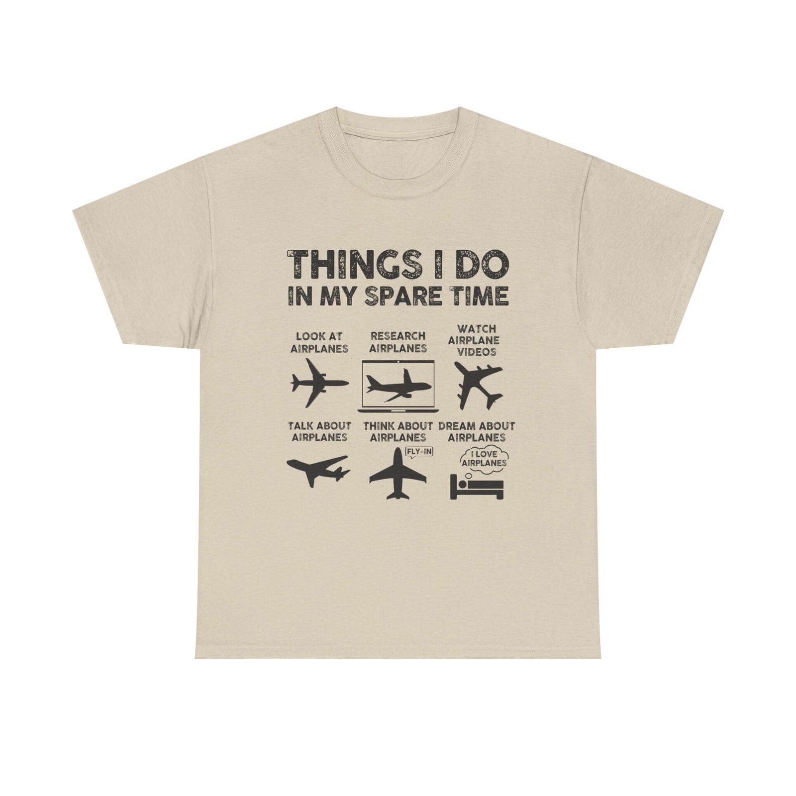 Things I Do in My Spare Time Aviation t-shirt - funny pilot gift