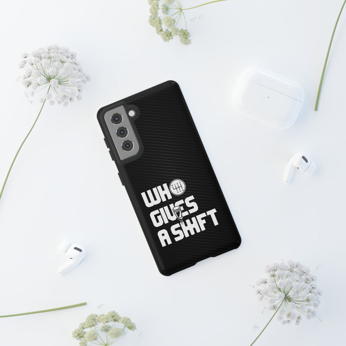 Who Gives a Shift Car Tough Phone Case | Funny Car Guy Gift