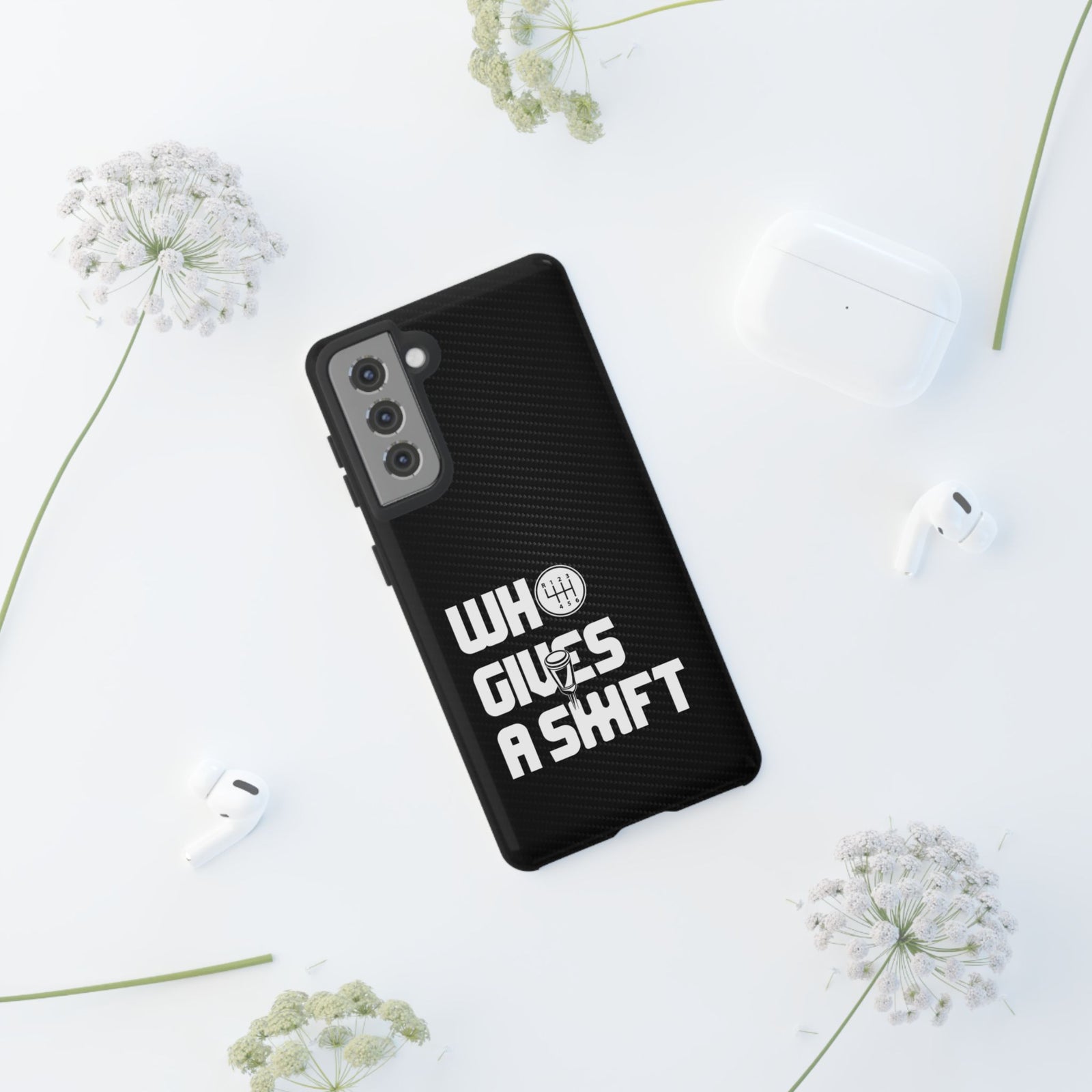 Who Gives a Shift Car Tough Phone Case | Funny Car Guy Gift