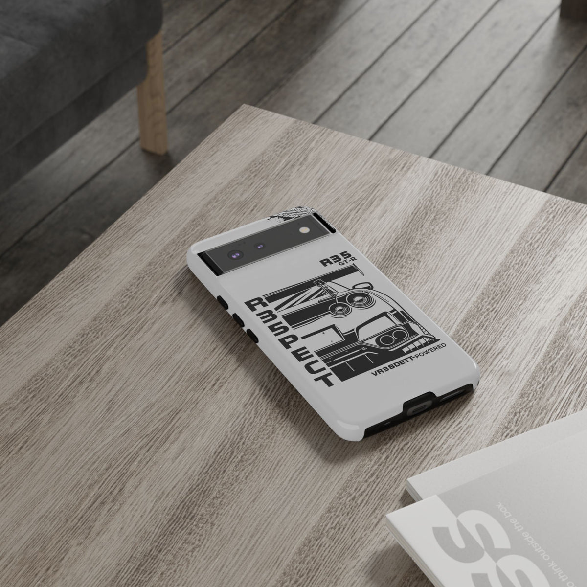 JDM Front View Tough Phone Case - Samsung Galaxy S24 Ultra, glossy, edge and port close-up