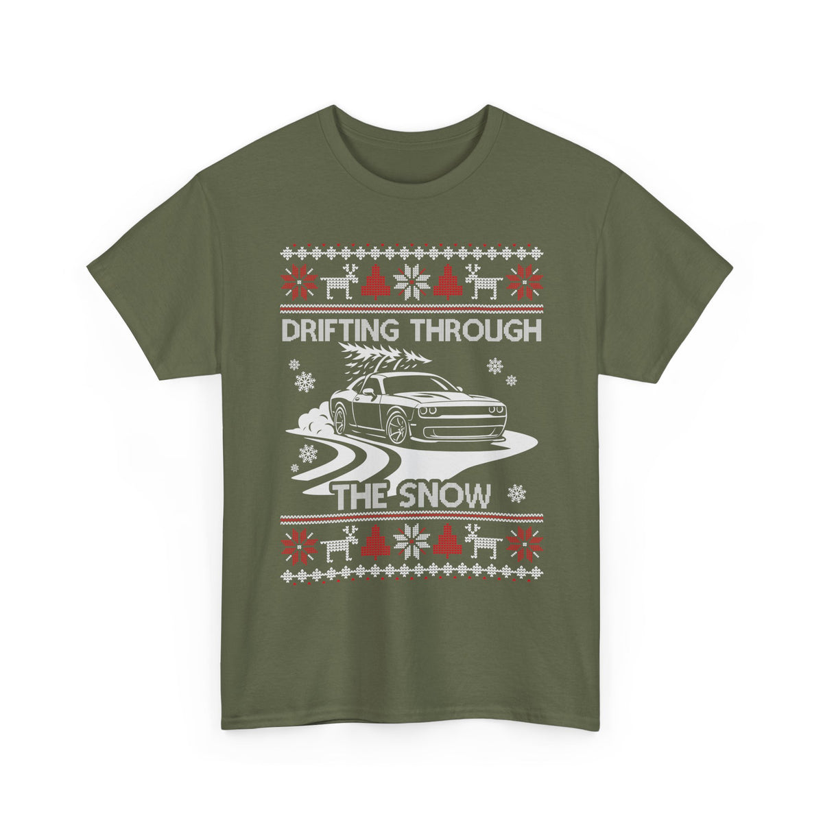 Custom Drift Car Christmas T-Shirt