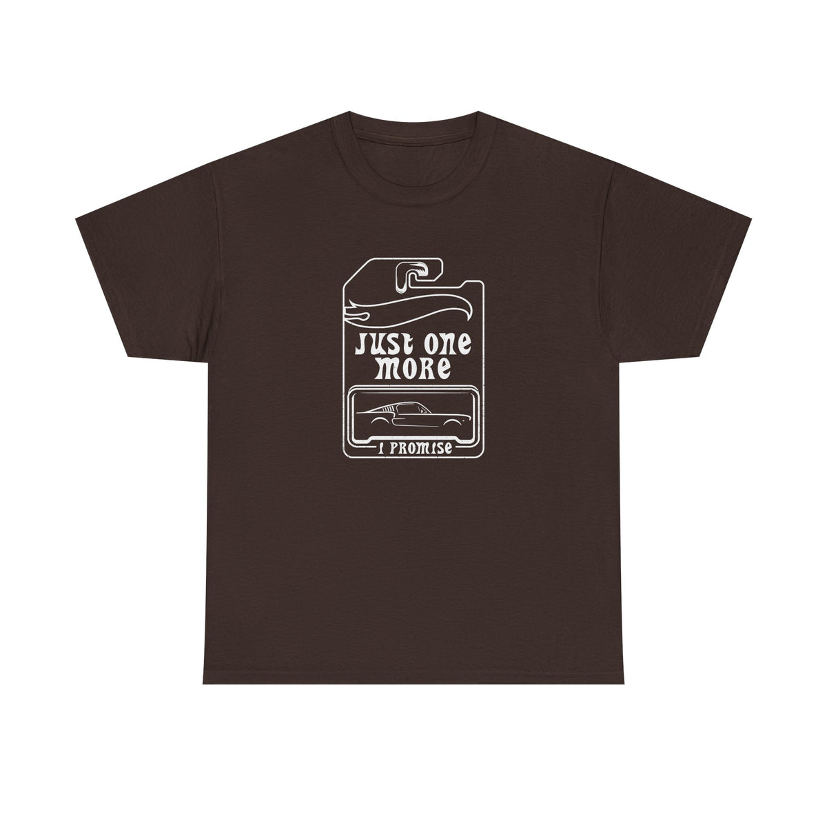 Just One More Car t-shirt back view - gift for diecast car lovers