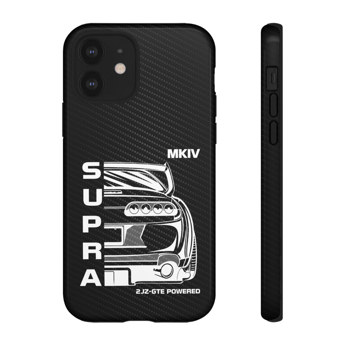 JDM Back View Tough Phone Case - iPhone 12, glossy, front and side view
