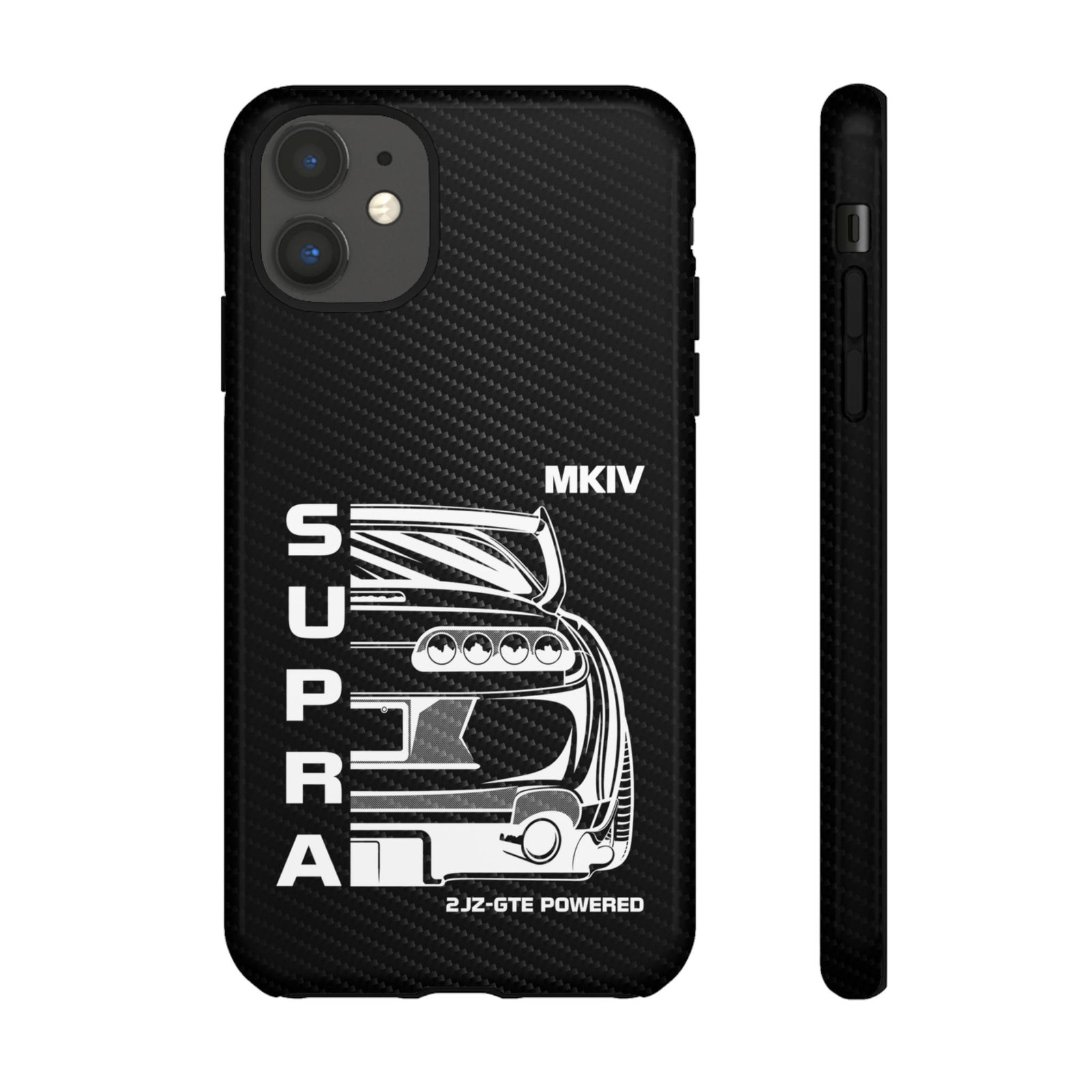 JDM Back View Tough Phone Case - iPhone 11, glossy, front and side view