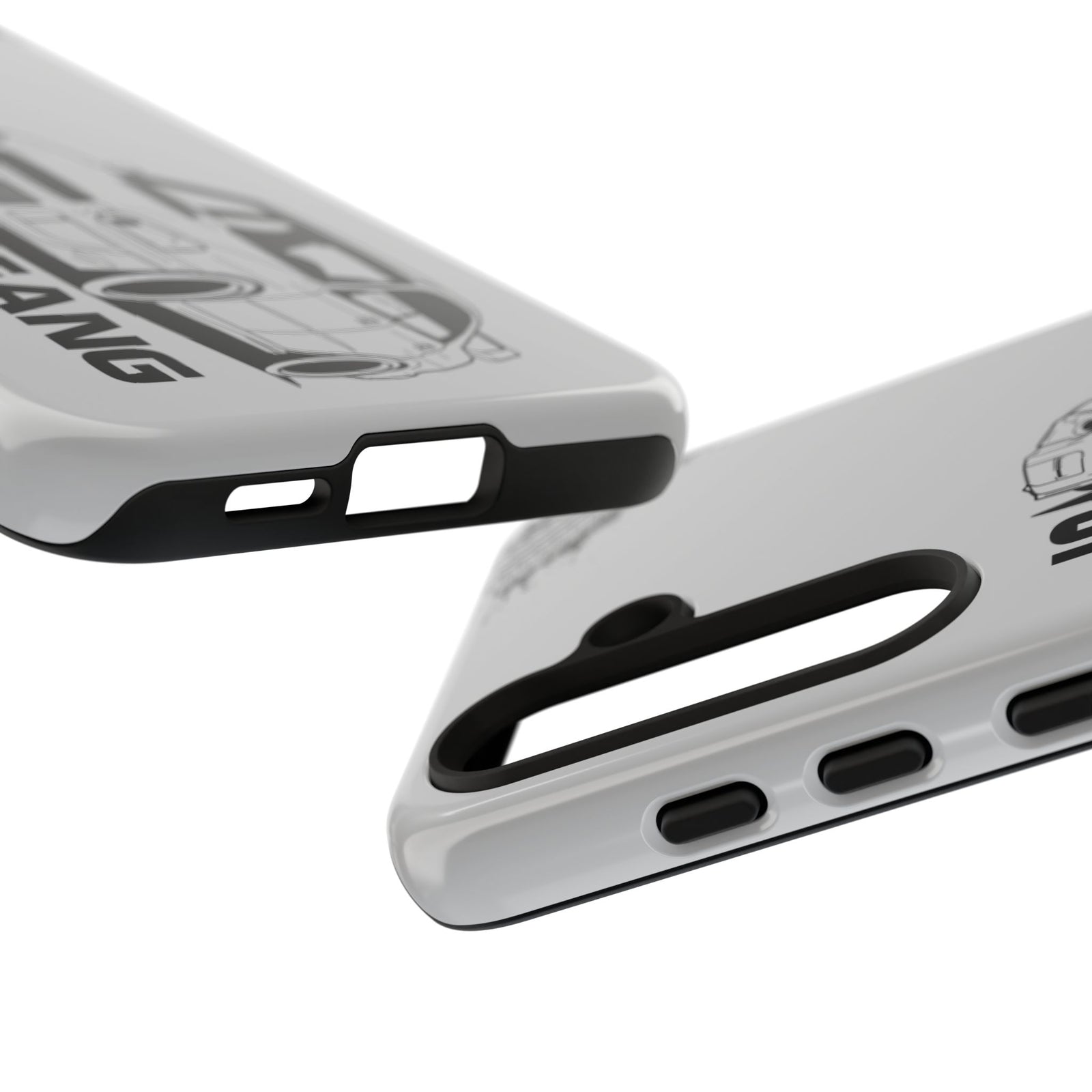 JDM Gang Tough Phone Case - Samsung Galaxy S24, glossy, edge and port close-up