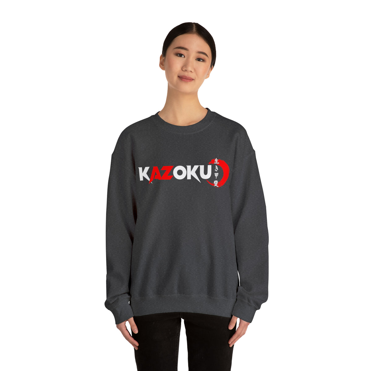KAZOKU Sweatshirt Red - Design 1