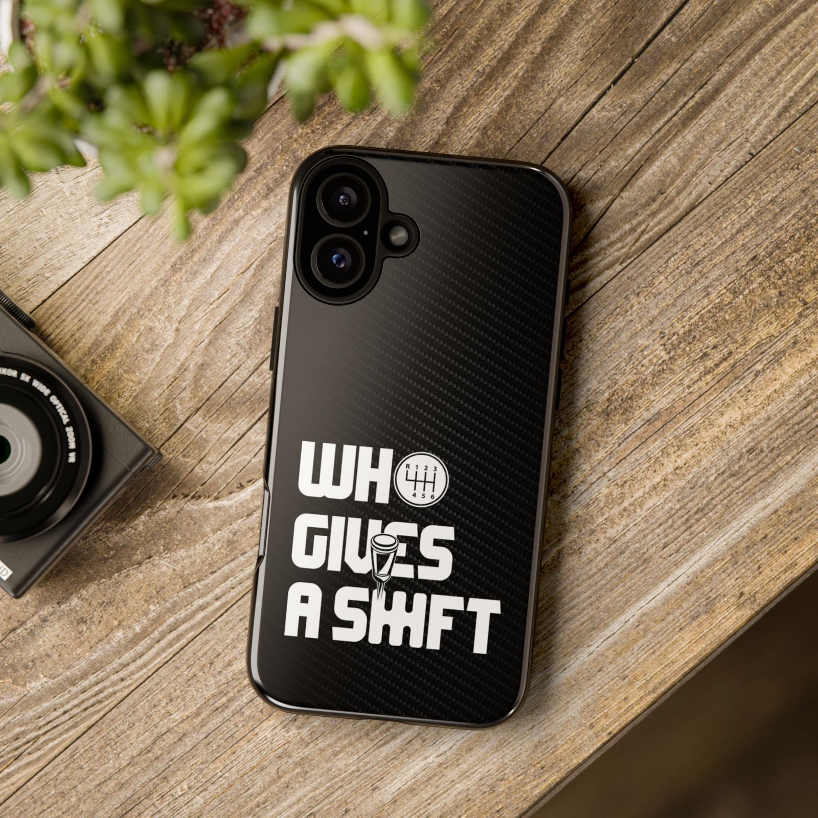 Who Gives a Shift Car Tough Phone Case | Funny Car Guy Gift