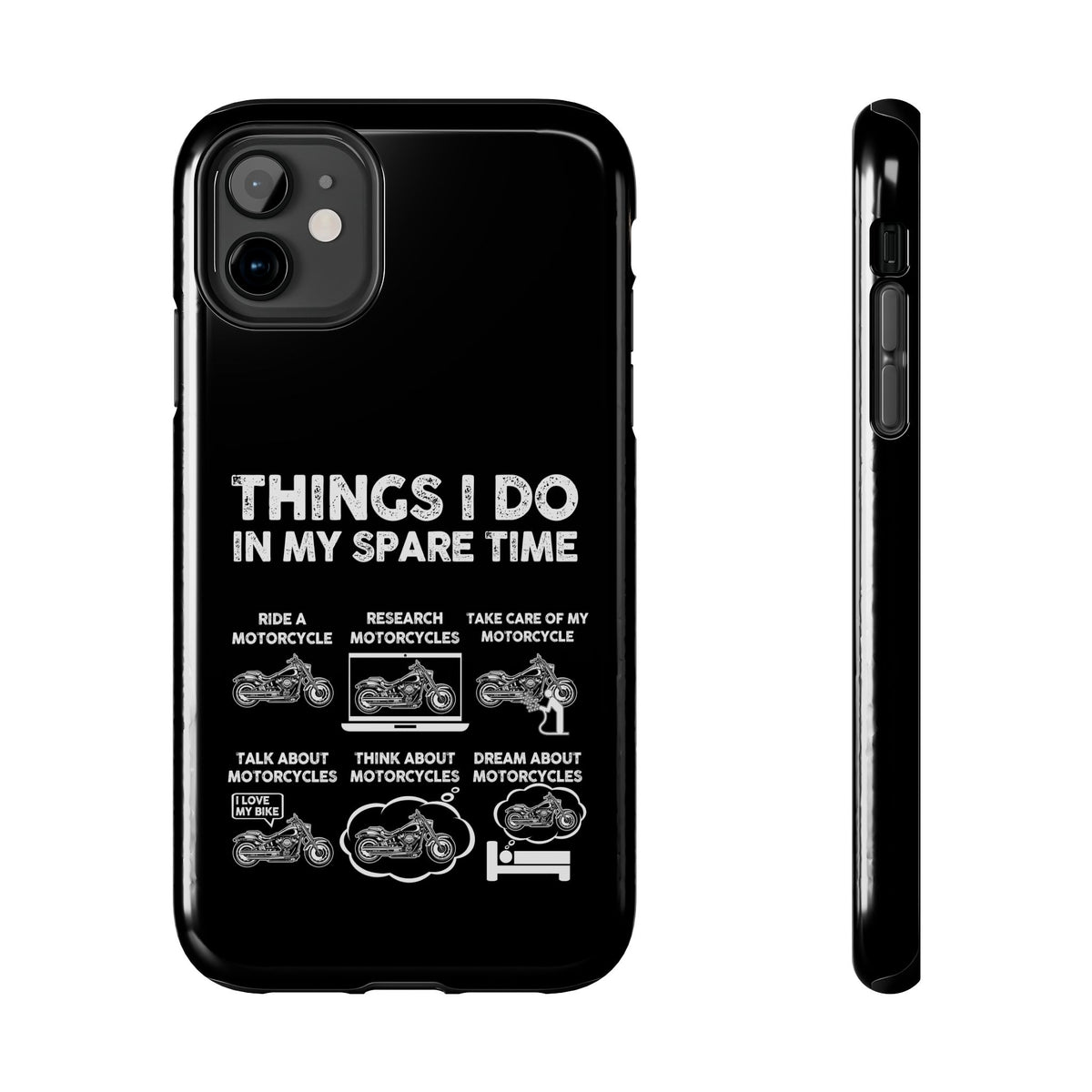 Things I Do in My Spare Time Motorcycle phone case | motorcycle enthusiast gift