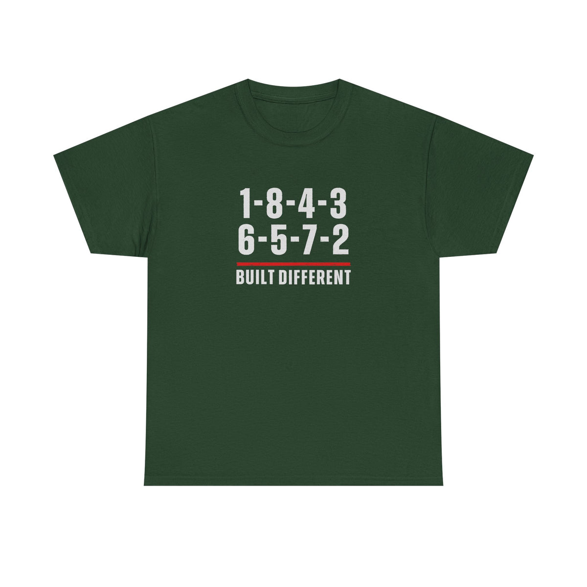 Built Different V8 Firing Order Graphic T-Shirt - White