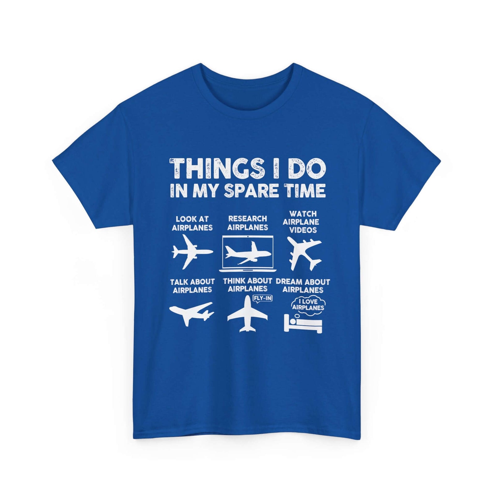 Things I Do in My Spare Time Aviation T-Shirt | Funny Pilot Gift