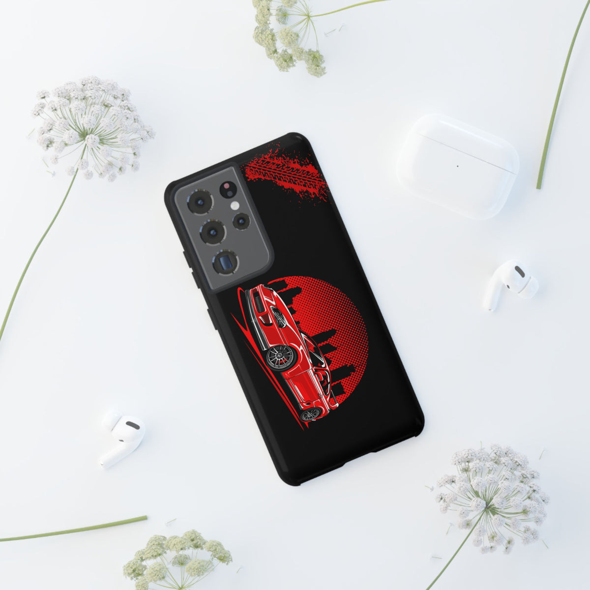 MKIV A80 Supra 2JZ Red City Tough Phone Case | JDM Car Guy Gift