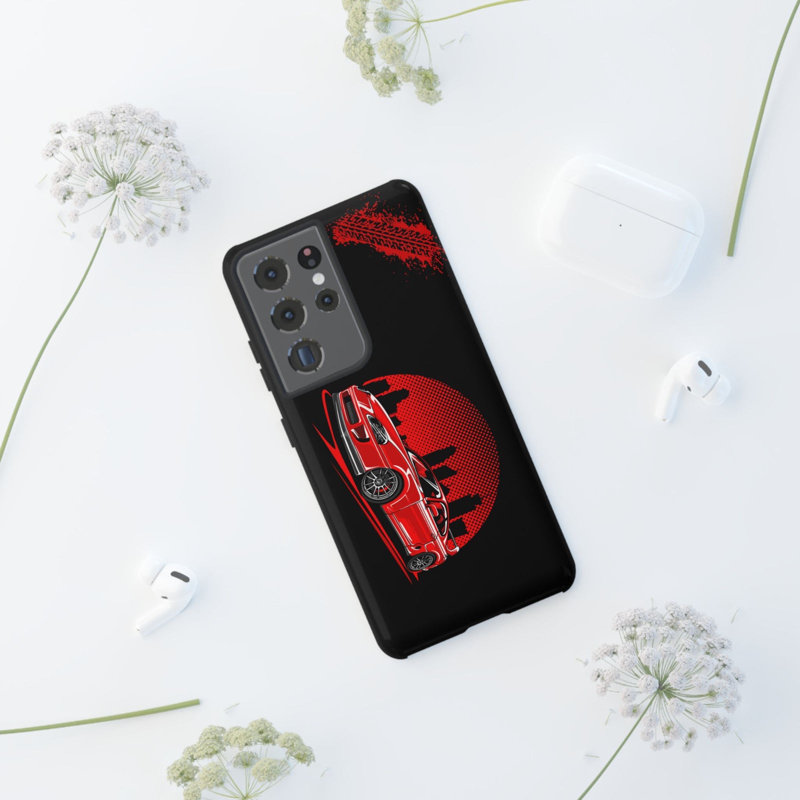 MKIV A80 Supra 2JZ Red City Tough Phone Case | JDM Car Guy Gift