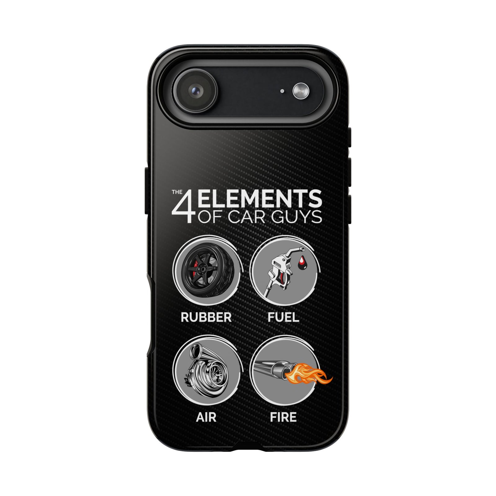 The 4 Elements of Car Guys Tough Phone Case | Funny Car Lover Gift