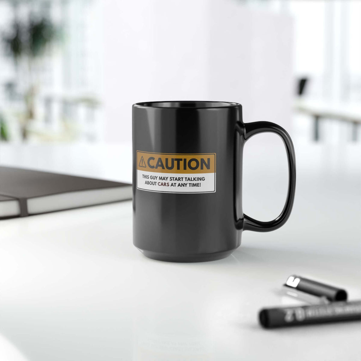 Caution This Guy May Start Talking About Cars Mug coffee cup - gearhead gift idea